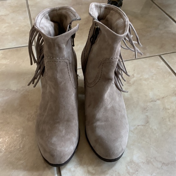Sam Edelman Gray Suede Booties Size 7 - Picture 3 of 12